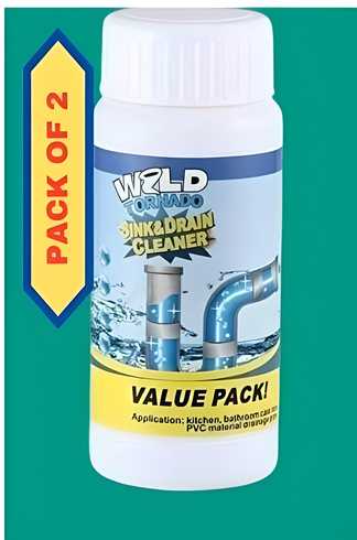 Drain Blockage Remover | Sink and Toilet Cleaner Powder(1 + 1 Offer)