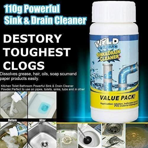 Drain Blockage Remover | Sink and Toilet Cleaner Powder(1 + 1 Offer)