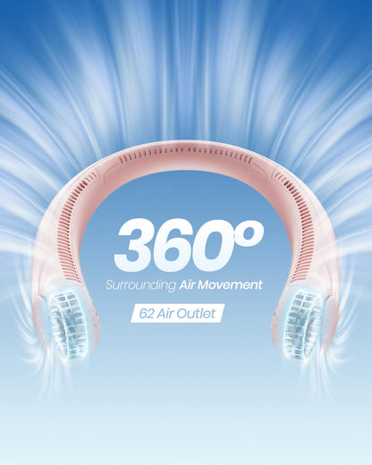 Portable Neck Fan, Hands Free Bladeless